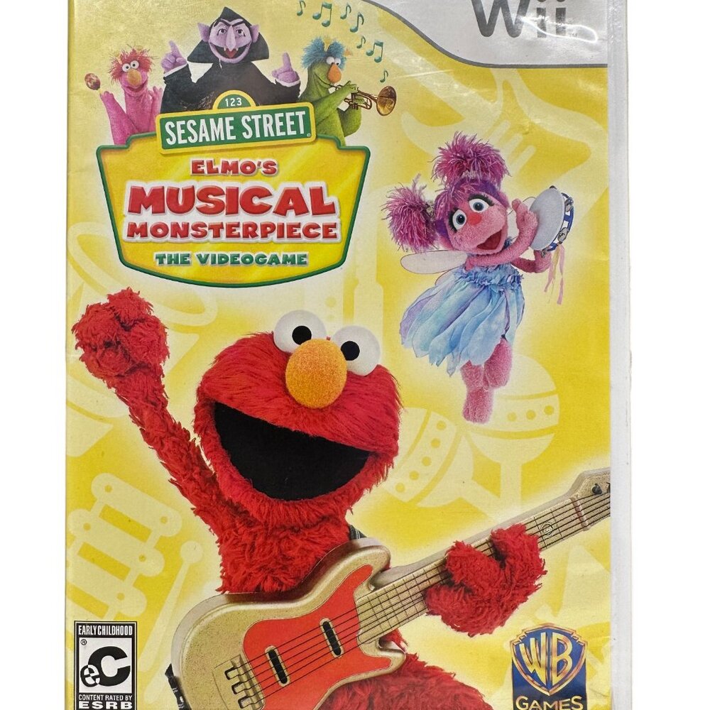 Nintendo Wii Sesame Street Elmo's Musical Monsterpiece The Videogame